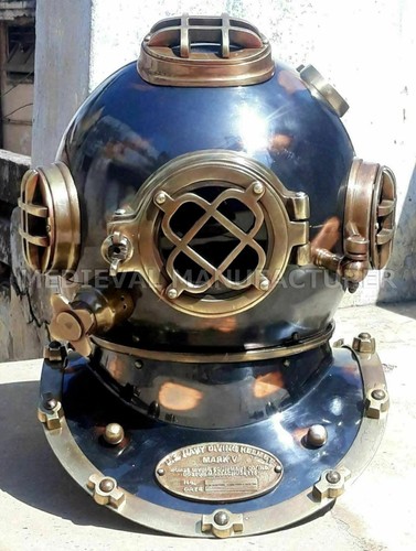 Antico casco subacqueo - casco, 18"