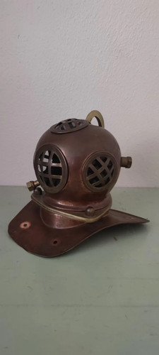 Copper brass diving helmet - brass,