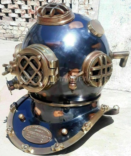 Antico casco subacqueo - antico,