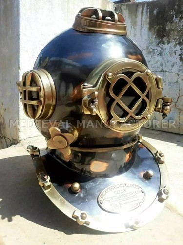 Antico casco subacqueo - antico, 18"